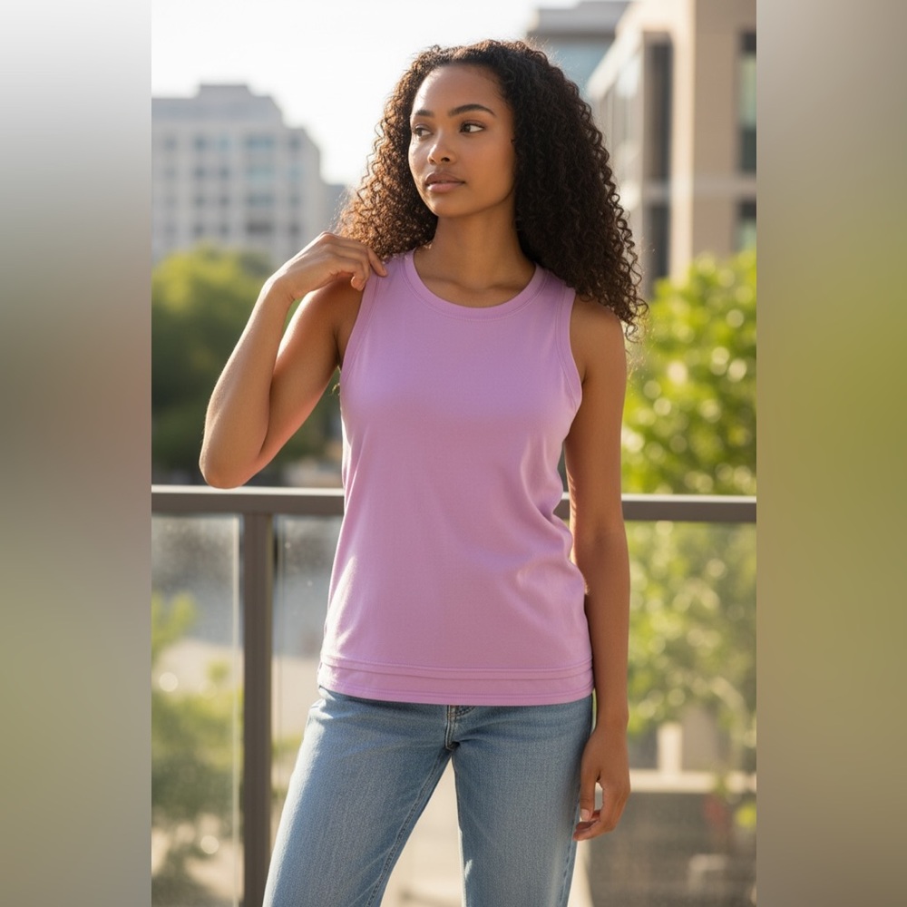 Lavender Sleeveless Women's Top